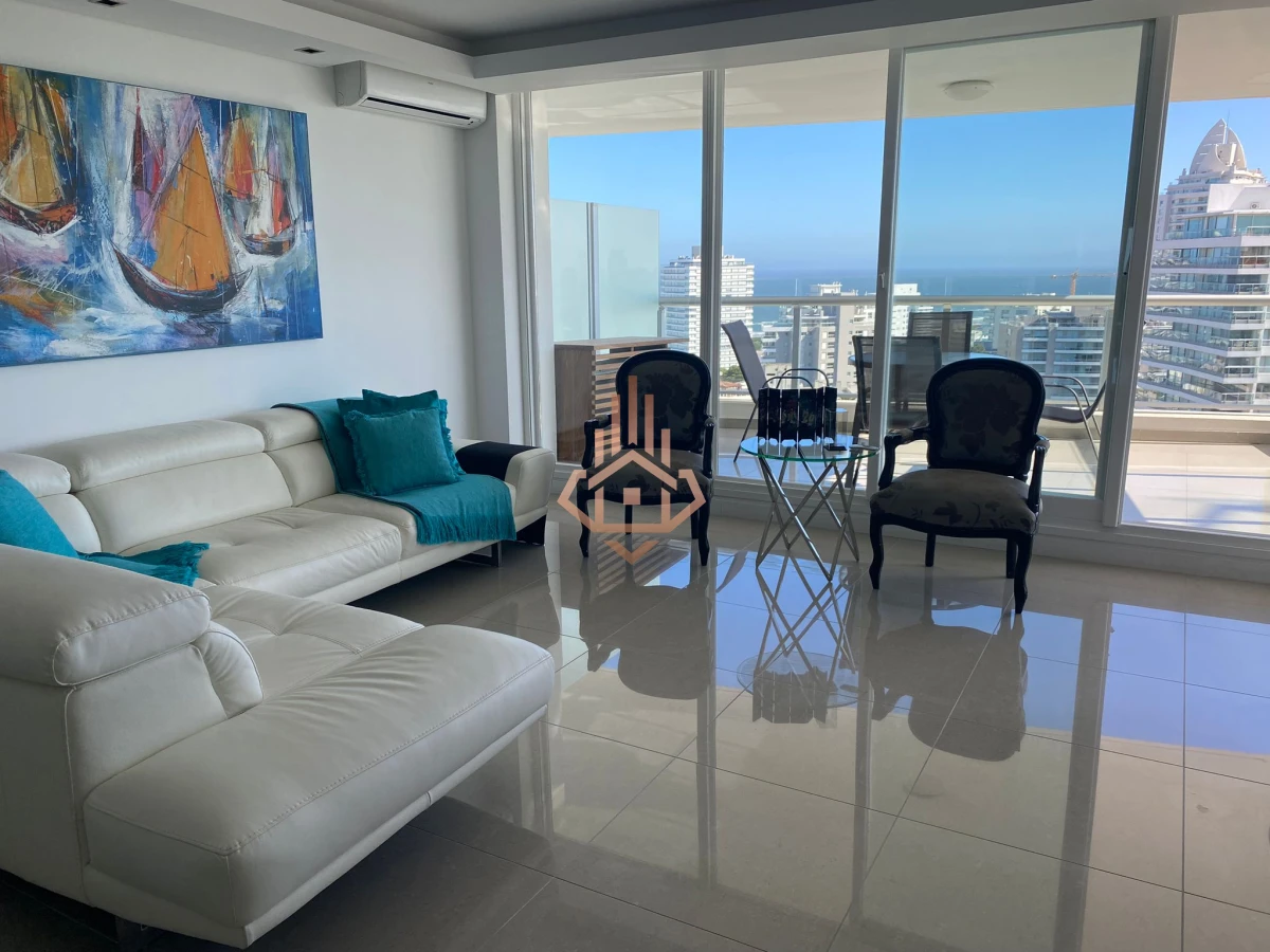 Venta depto 3 suites con vista al Mar. Piso Alto. Torre de Alta CategorÃ­a.