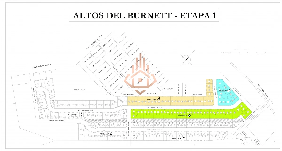 Venta Terrenos desde 652 m2  en Parque Burnett