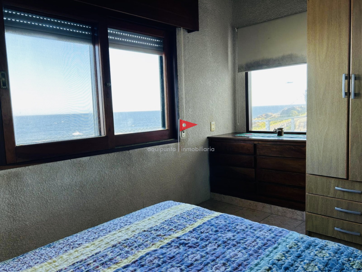 Casa ID.384 - Casa en alquiler temporada dos dormitorios 1 baño frente al mar Punta Colorada 