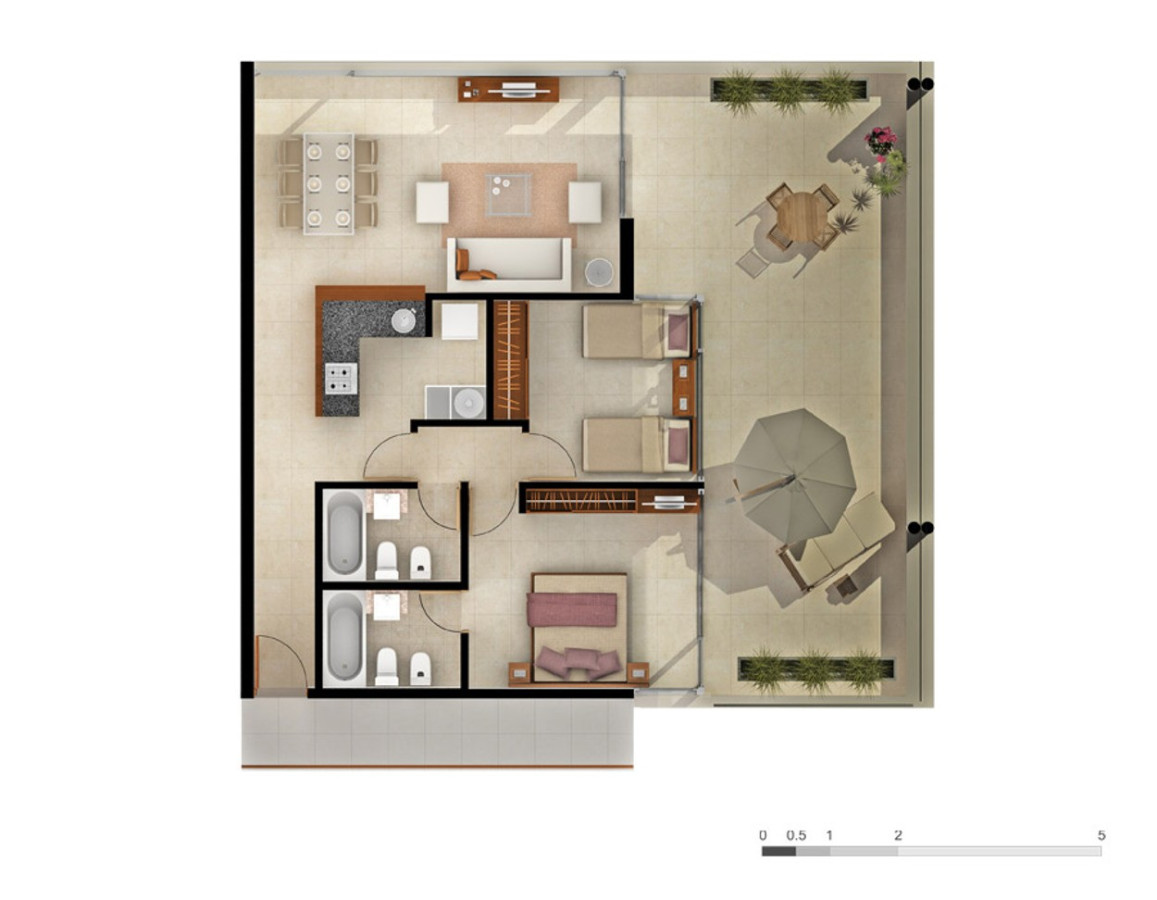 Apartamento ID.10 - Hermoso Apto 2 Dormitorios, Gala Puerto, Punta del este