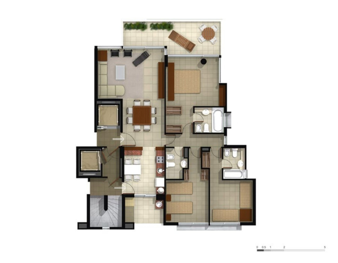 Apartamento ID.130 - Confortable Apto de 3 Dormitorios Gala Tower, Punta del Este