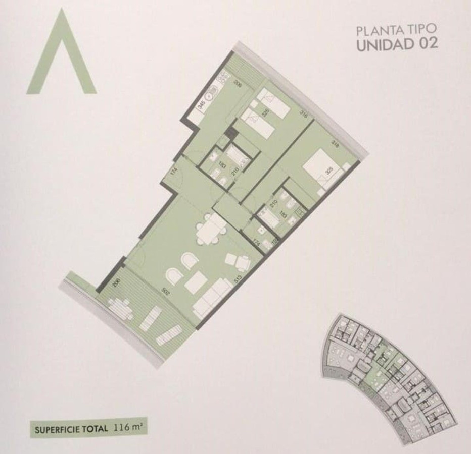 Apartamento ID.236 - Hermoso Apartamento, 2 Dormitorios. Alexander Boulevard.