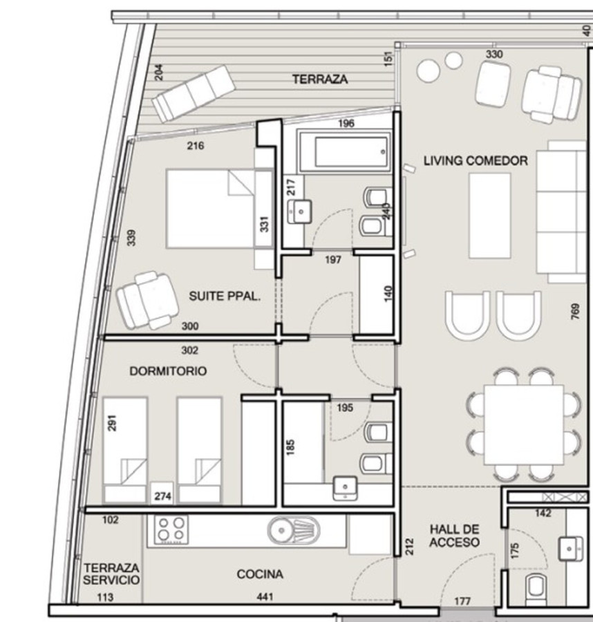 Apartamento ID.597 - Amplio apartamento 2 suites, vista al mar, Torre Onix, Punta del Este.