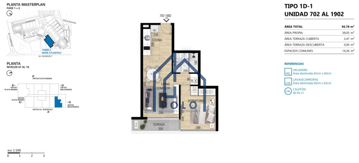 Apartamento ID.35 - Apartamento de 1 dormitorio en Punta del Este