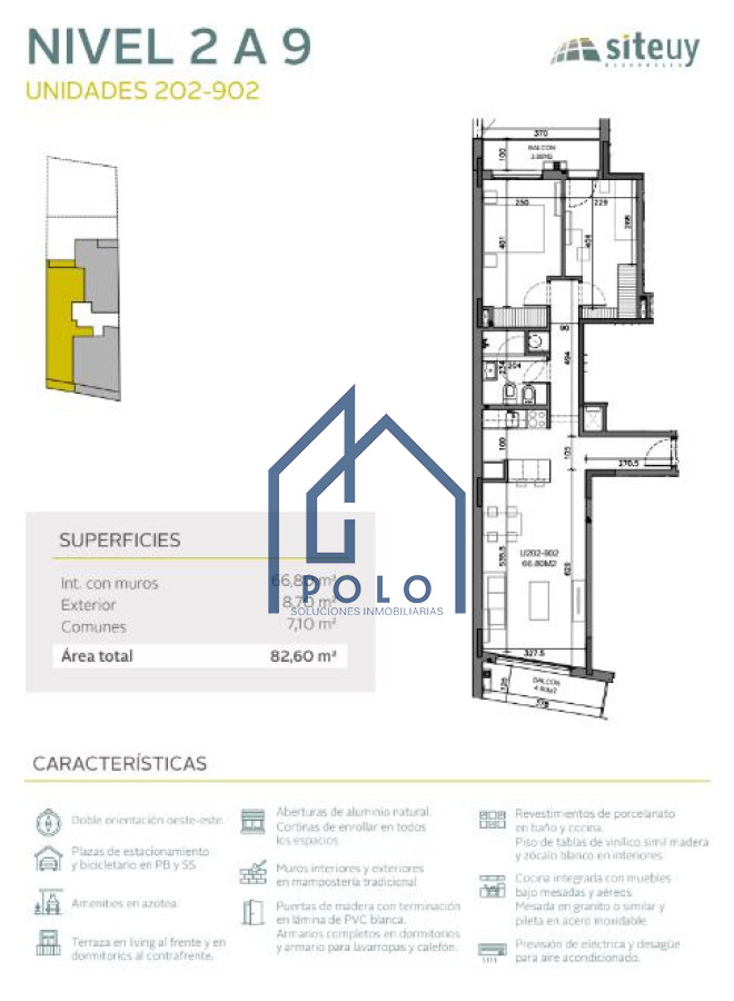 Apartamento ID.186 - Venta Apartamento a Estrenar 2 dormitorios Cordon Sur!