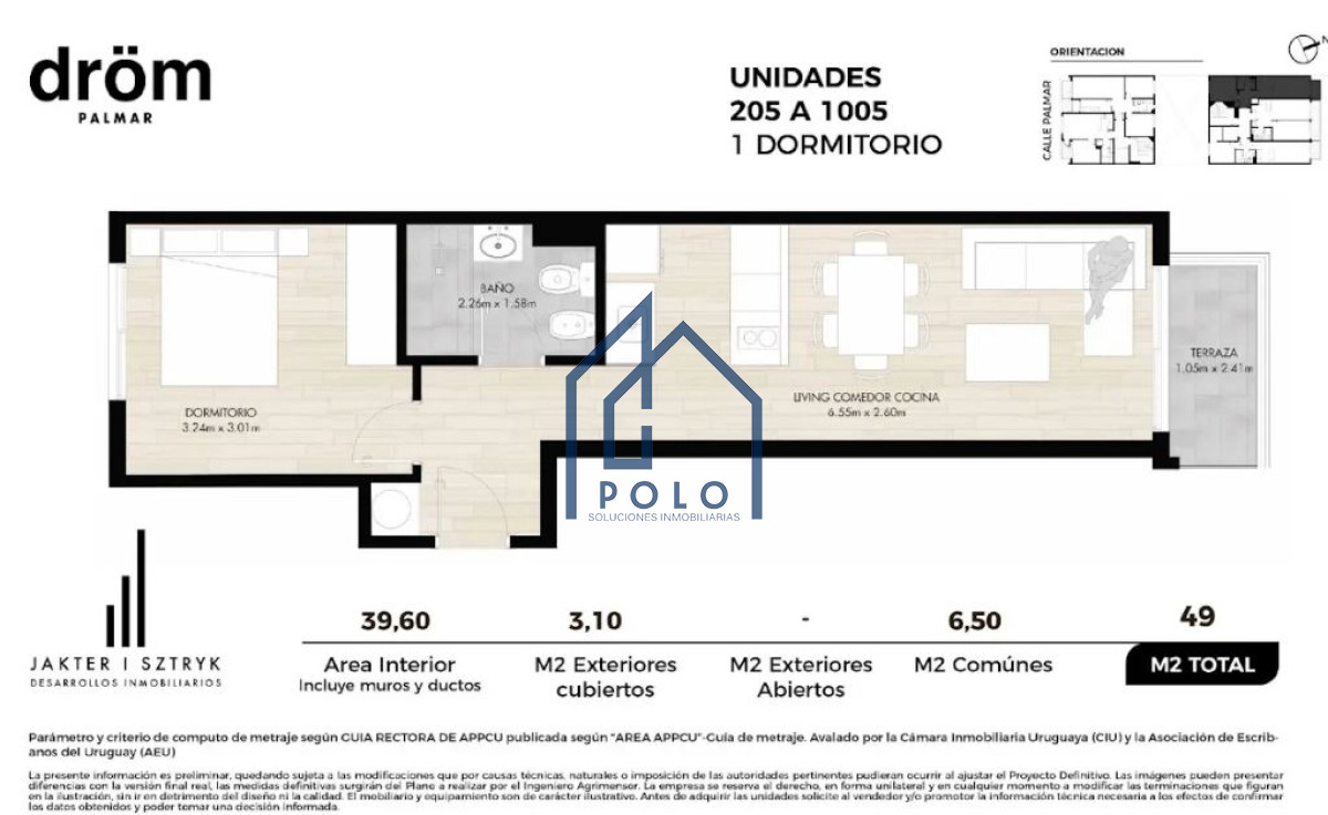 Apartamento ID.55 - Apartamento 1 dormitorio, Cordón 