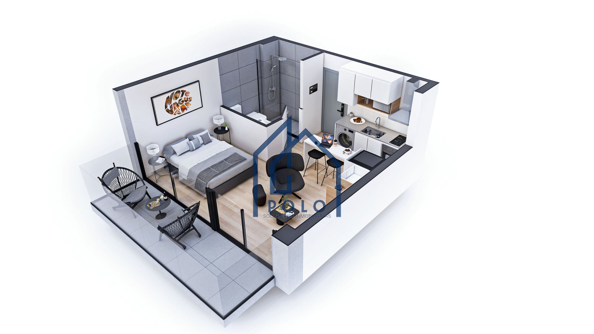 Apartamento ID.48 - Monoambiente en La Blanqueada