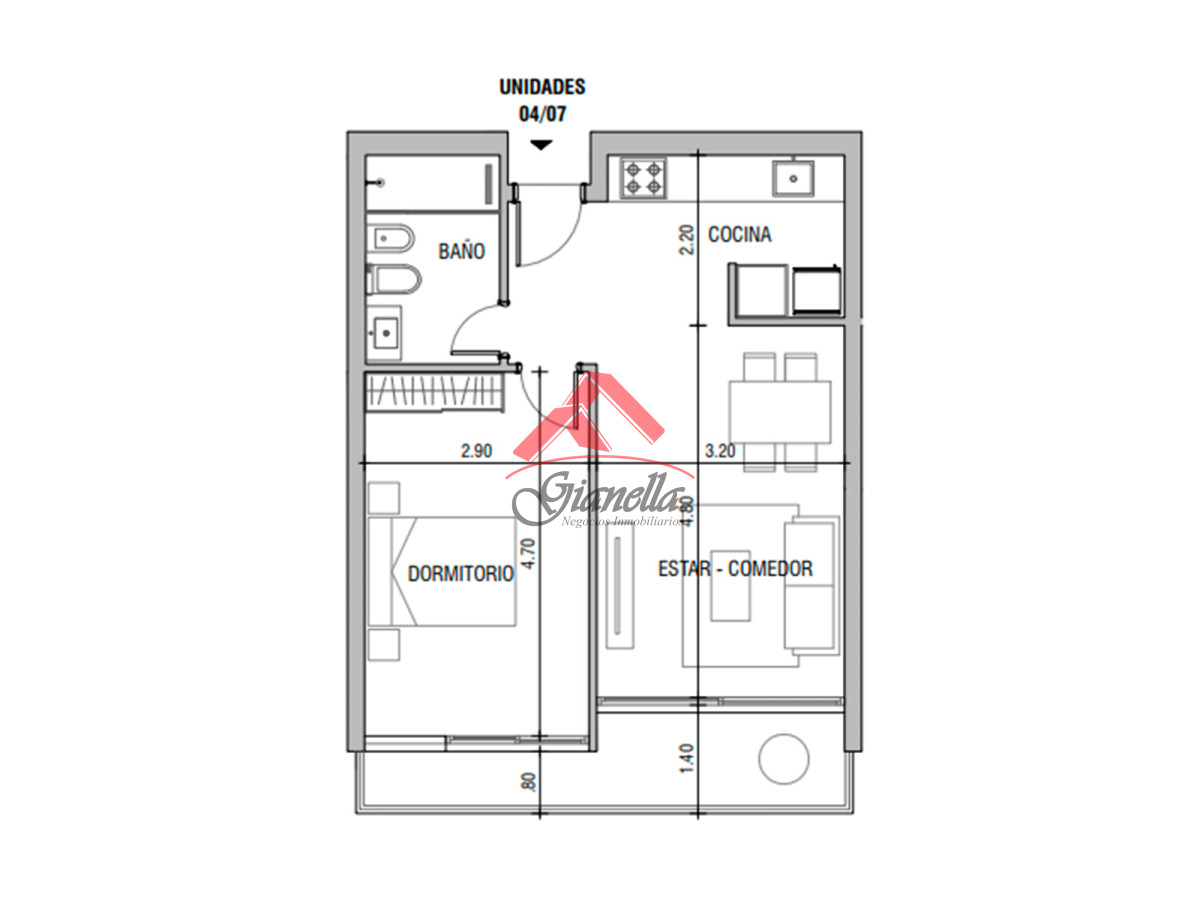 Apartamento ID.2176 - Apartamento en excelente torre con orientación y vistas en piso 10 