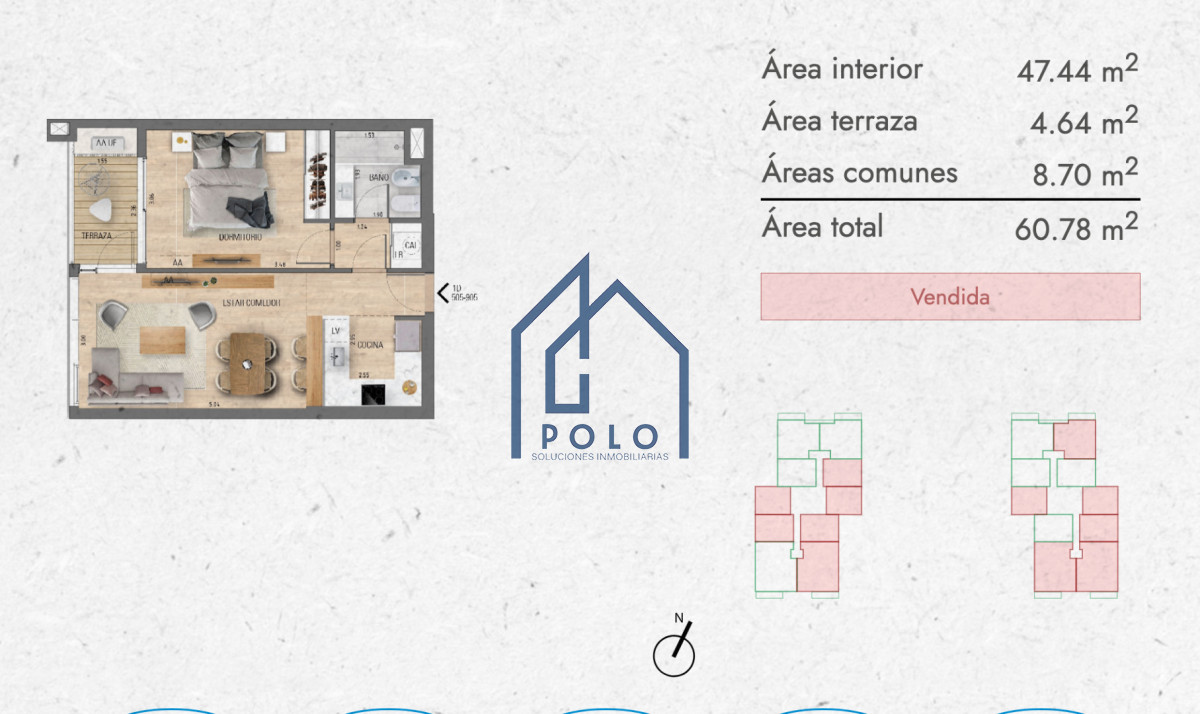 Apartamento ID.155 - Apartamento de 1 Dormitorio piso 7 Frente Oportunidad