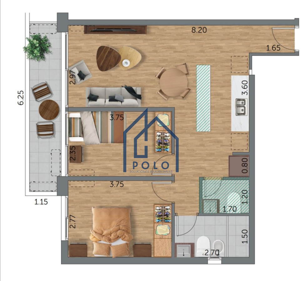 Apartamento ID.156 - Inversión Rambla Carrasco 2 dormitorios 2 baños - Campiglia