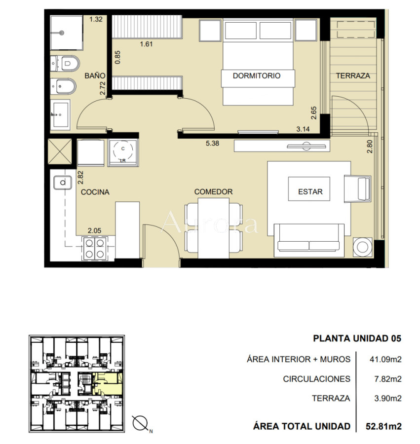 Apartamento ID.44 - Apartamento 1 Dormitorio Ocean Drive Country Estrenar