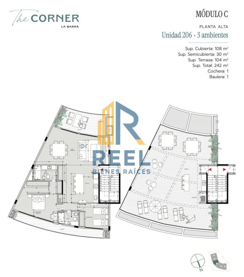 Apartamento ID.175 - Exclusivas Unidades 1 2 y 3 Ambientes en La Barra a estrenar
