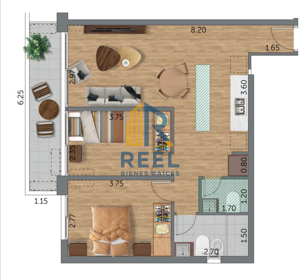 Apartamento ID.138 - Inversión Rambla Carrasco 2 dormitorios 2 baños - Campiglia