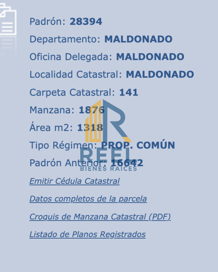 Terreno ID.181 - Terreno 1318 m2 Apto PB+4 FOT 250 ANV