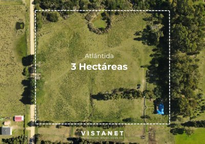Chacra 3 Ha con casa de 3 dormitorios en Atlantida