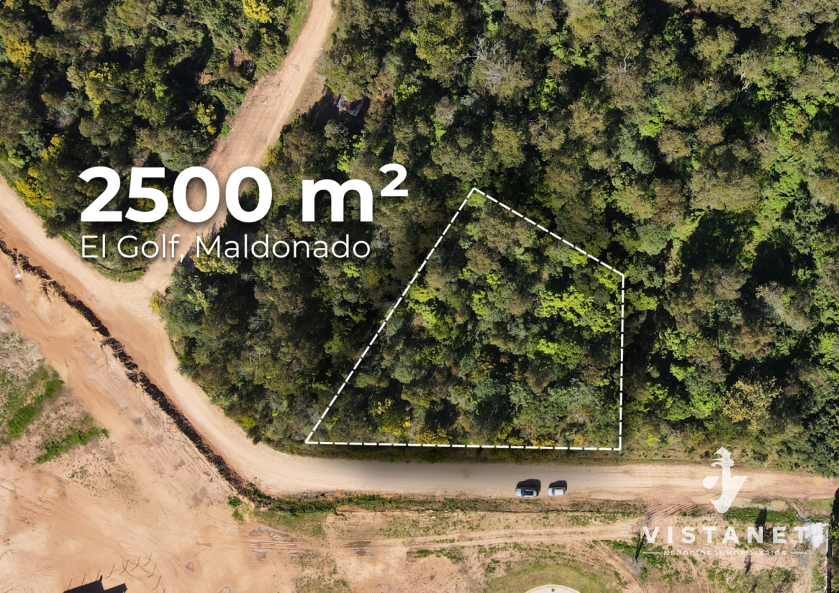 Terreno ID.438/Venta-Terreno-de-2500m2-en-El-Golf,-Punta-del-Este - Venta Terreno de 2500m2 en El Golf, Punta del Este