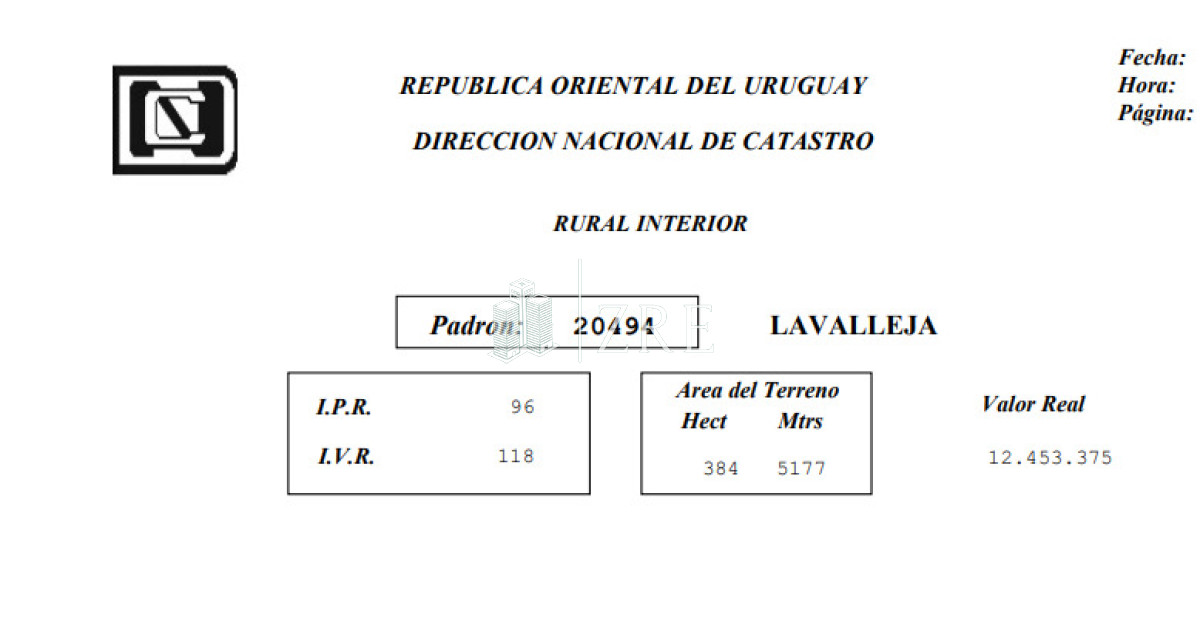 Campo Ref.1457 - Venta campo agrícola Lavalleja 550 hectáreas