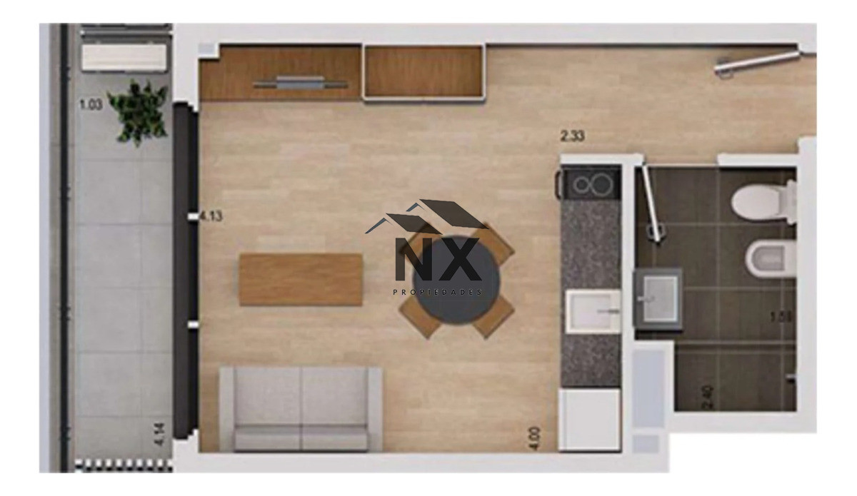 Apartamento ID.28 - Venta Proyecto Monoambiente Pocitos, M