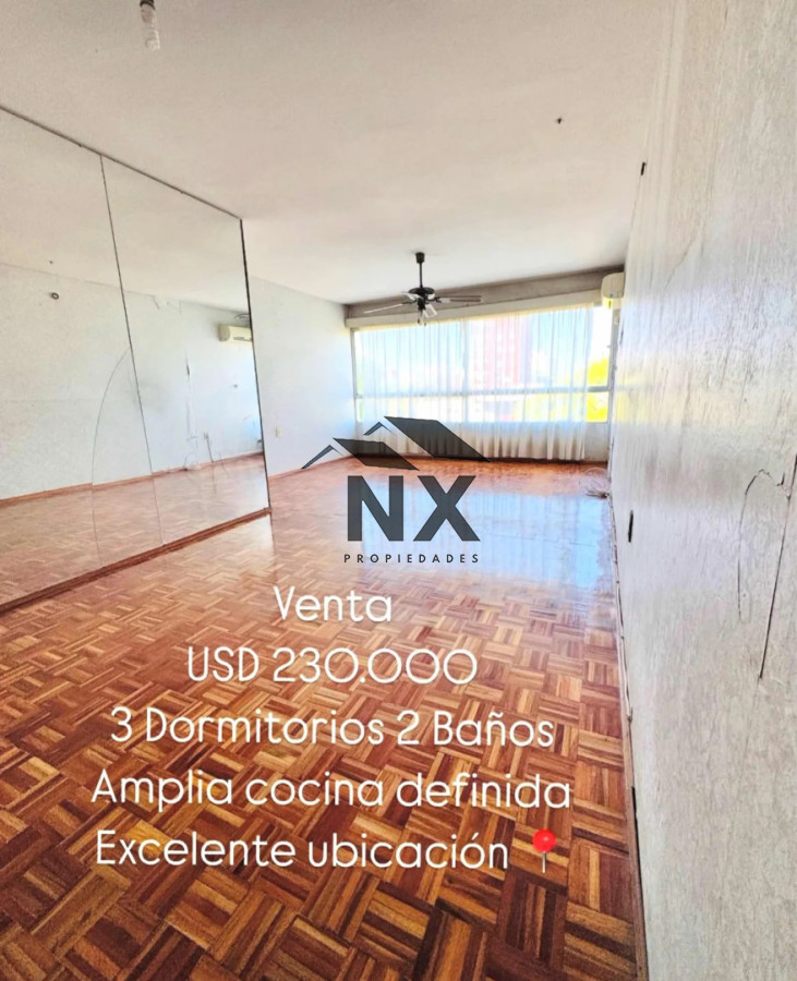 Apartamento ID.374 - Venta Apartamento 3 Dormitorios, Pocitos, T