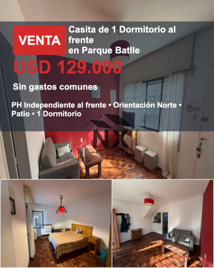 Casa ID.433 - Venta Casa 1 Dormitorio en Parque Batlle, Patio, T
