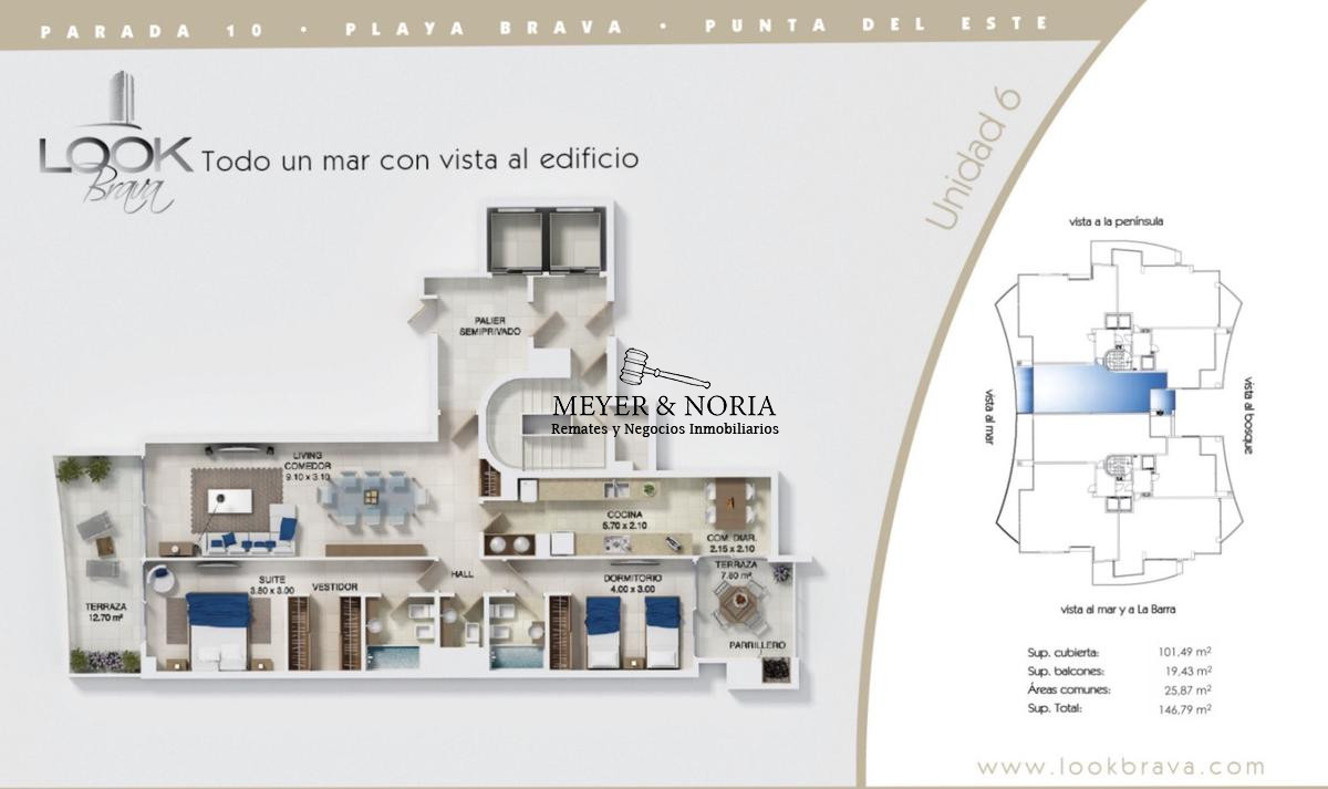 Apartamento ID.19 - Look Brava piso alto, 2 suites, amenitties