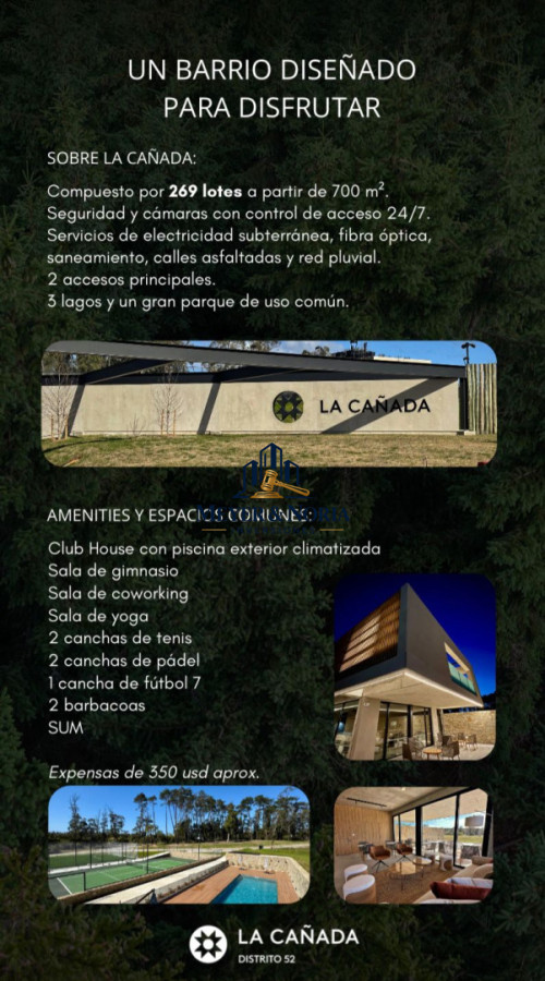 Terreno ID.227 - Terreno en Distrito 52 - La Cañada
