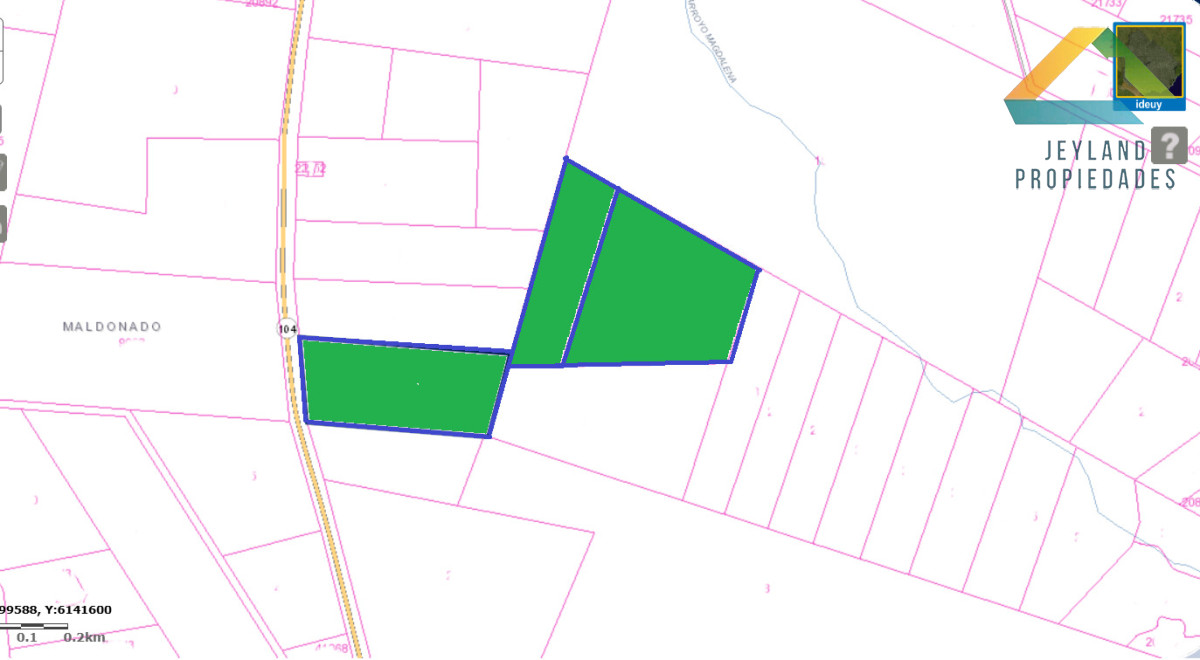Chacra ID.333 - SE VENDE CHACRA DE 22 Hs. RUTA 104, 1° LINEA 