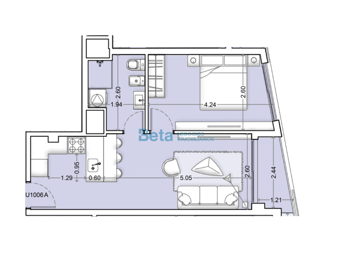 Apartamento ID.28 - Venta de Apartamento 1 dormitorio  la Blanqueada 