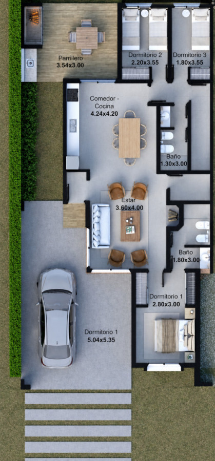 Casa ID.447 - Casas en construcción en Cantegril | Entrega 2026