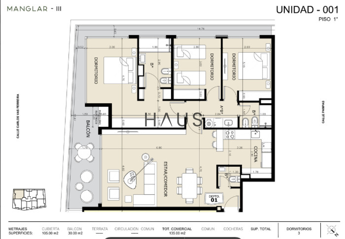 Apartamento ID.532 - Manglar Umbra - Lanzamiento en Playa Brava a 200 m del mar | Financiación hasta 80 cuotas