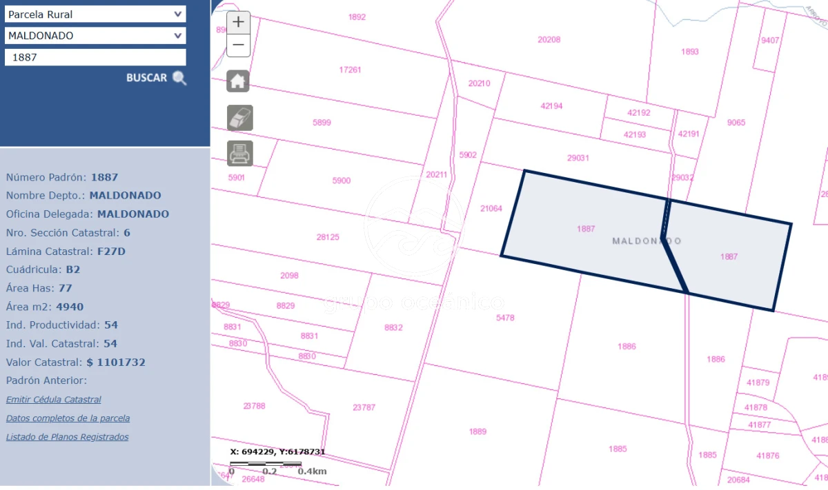 Campo Ref.8 - Campo 77 hectáreas en Ruta 39