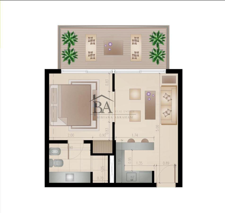 Apartamento ID.29 - Monoambiente en venta en Condo-Hotel 2122 
