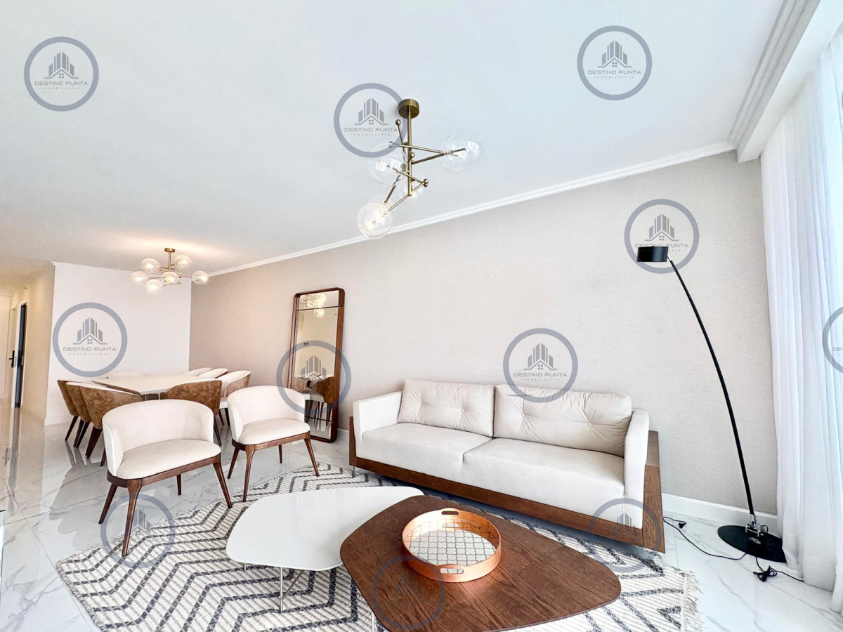 Apartamento en alquiler temporario, 3 Dormitorios, Mansa- Punta del Este — fotografía 3