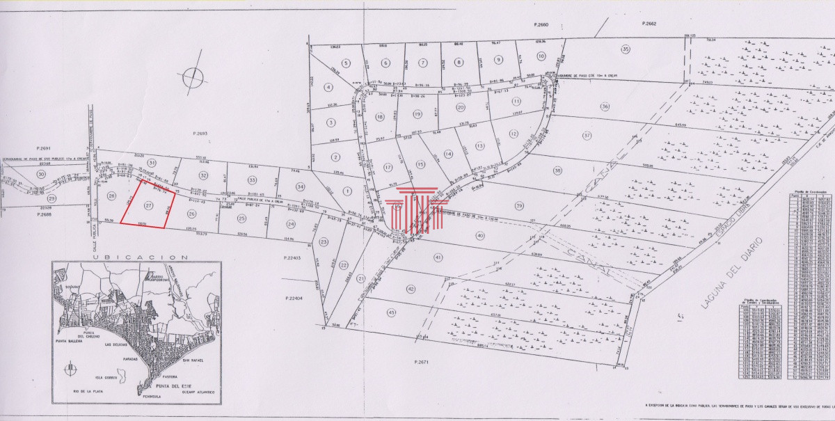 Chacra ID.12631 - Chacra en Punta Ballena ,  Laguna del Diario 