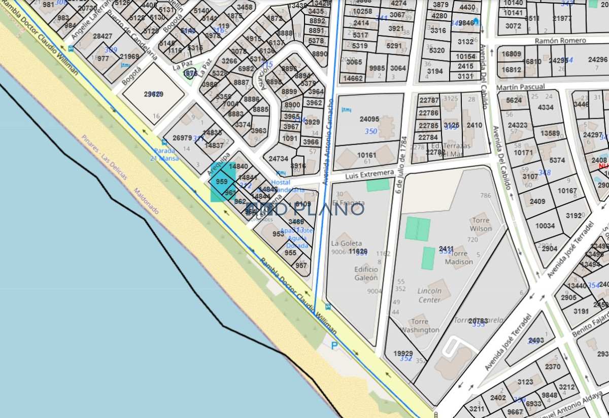 Terreno ID.148 - TERRENO FRENTE AL MAR , SE PUEDE EDIFICAR EN PH 4 PISOS