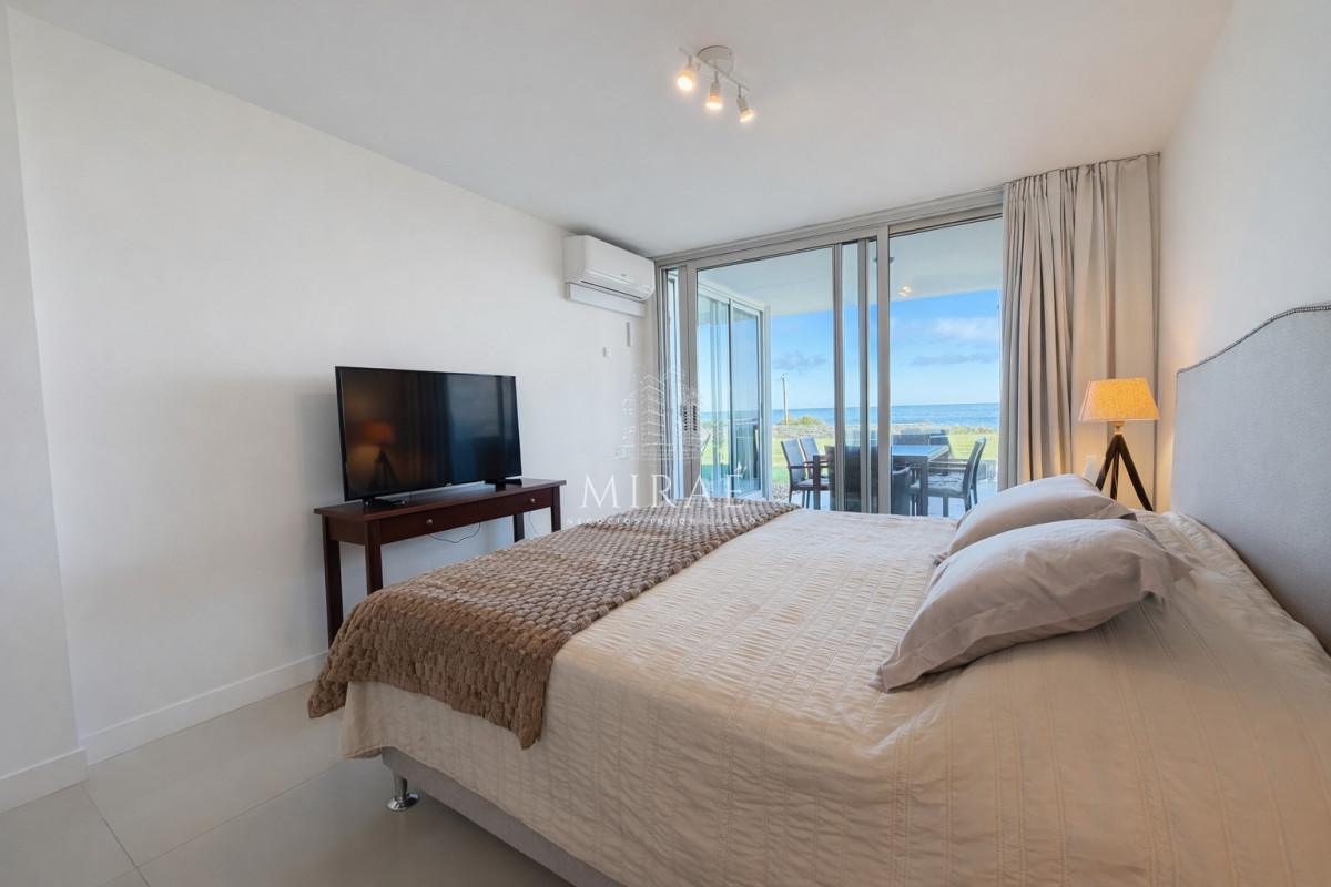 Apartamento ID.281 - Apartamento en alquiler 2 dormitorios, 2 baños primera linea de playa mansa 