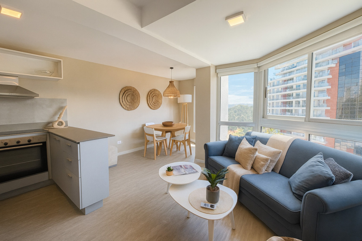 Apartamento 1 dormitorio 1 baño sobre Roosevelt 