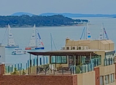 Hermosa vista y sol en punta del este 