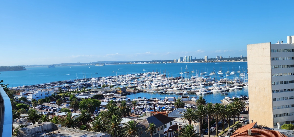 Vista al puerto de punta del este 