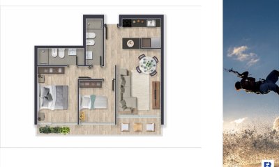 OPORTUNIDAD EN VENTA 2 DORMITORIOS PROYECTO TORRES DEL ESTE EXCELENTE UBICACION EN DESARROLLO