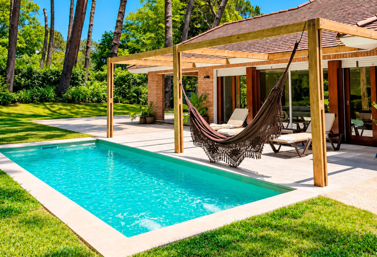 4 dormitorios, gran jardÃ­n y piscina en Punta del Este