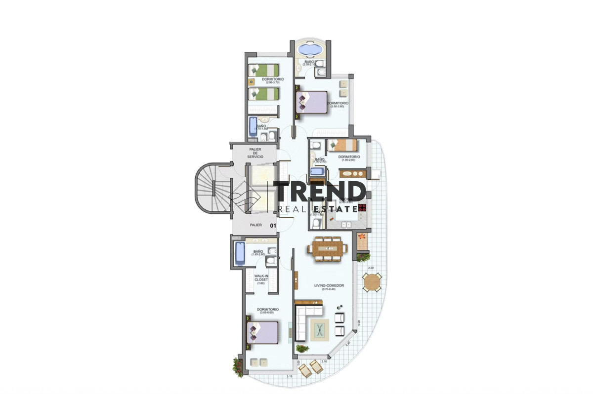 Apartamento ID.33 - Apartamento en venta 3 Dormitorios a 2 cuadras de playa mansa frente al Conrad