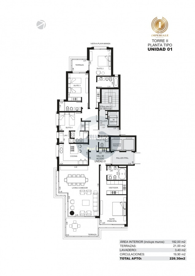 Apartamento ID.6224 - ALQUILER DEPARTAMENTO EN BRAVA 3 MÁS DEPENDENCIA