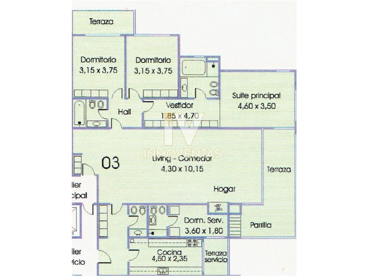 Apartamento ID.2116 - Primera línea brava 3 dormitorios