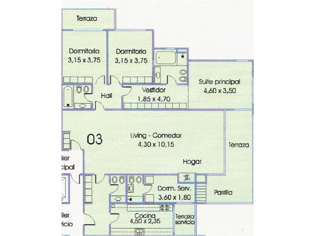 Apartamento ID.1184 - Apartamento Excelente en playa brava.