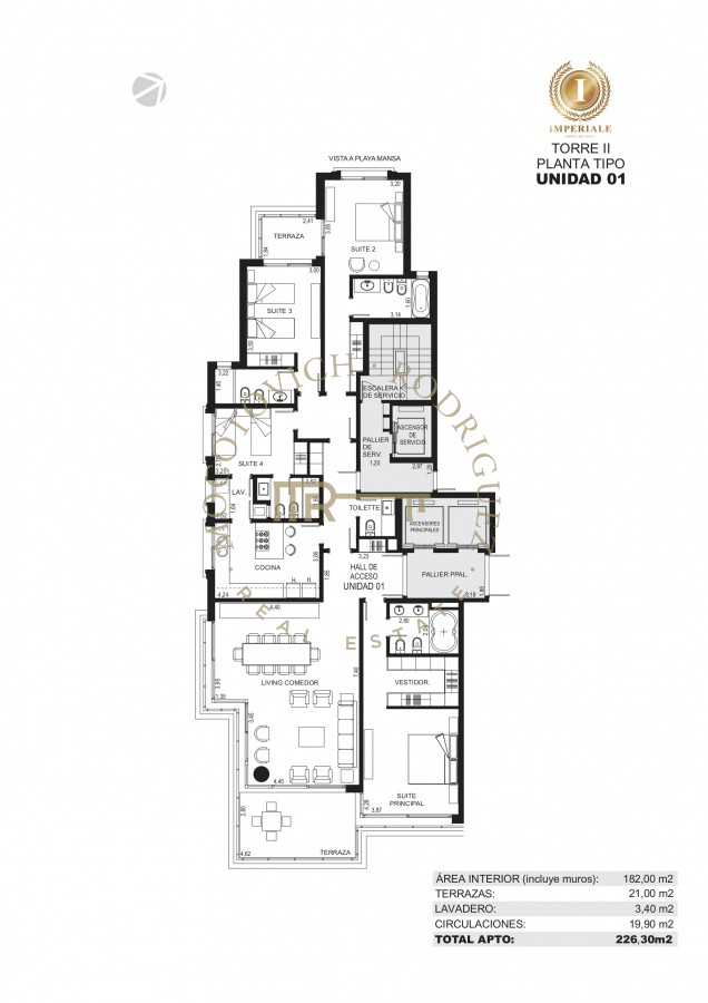 Apartamento ID.2936 - Brava, 3 dormitorios y dependencia