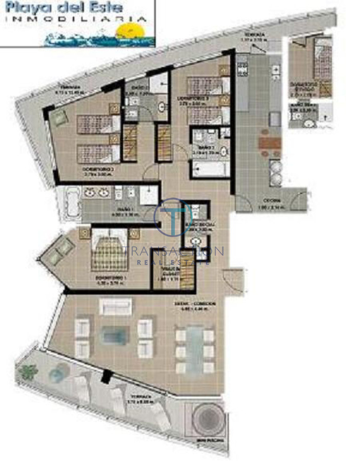 Apartamento ID.577/Departamento-de-3-dormitorios-en-venta.-Gran-Oportunidad-en-Playa-Mansa. - Playa Mansa, Punta del Este.