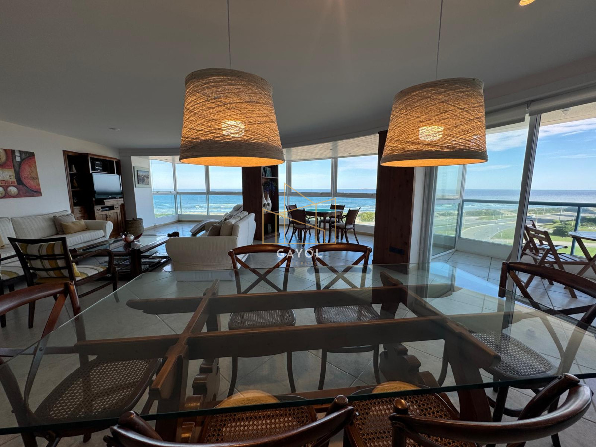 Apartamento ID.1072 - Apartamento en Venta de 3 dormitorios en Punta del este , Playa Brava , Torre Nueva York , Vista al mar 