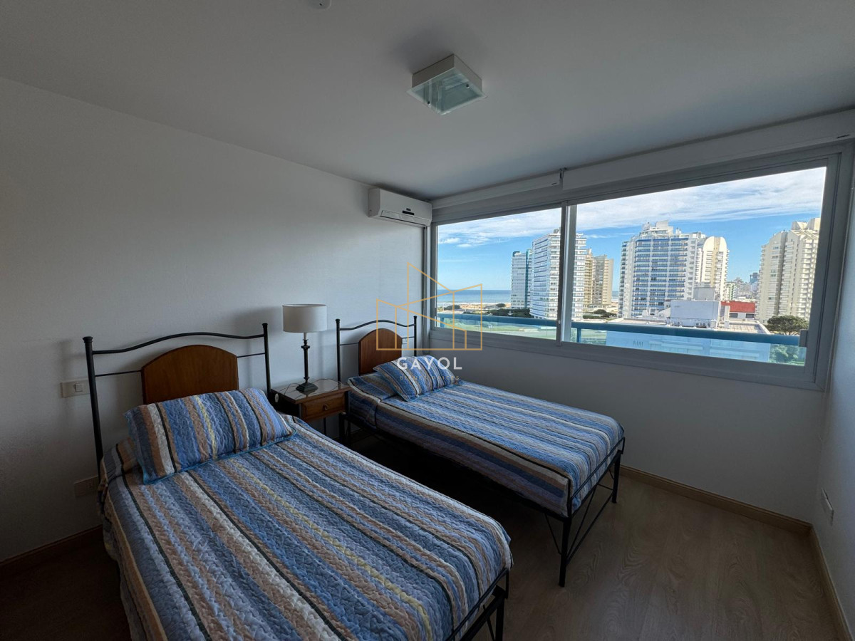 Apartamento ID.1072 - Apartamento en Venta de 3 dormitorios en Punta del este , Playa Brava , Torre Nueva York , Vista al mar 