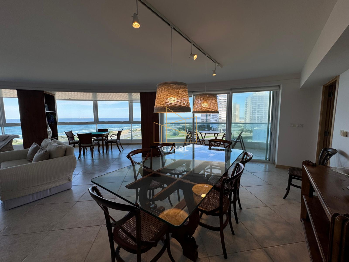 Apartamento ID.1072 - Apartamento en Venta de 3 dormitorios en Punta del este , Playa Brava , Torre Nueva York , Vista al mar 